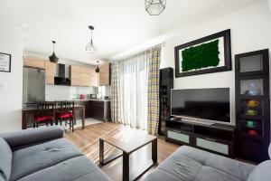 พื้นที่นั่งเล่นของ Wilanów 2-Bedroom Apartment