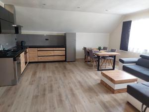 Kuchyň nebo kuchyňský kout v ubytování Apartmán 2023