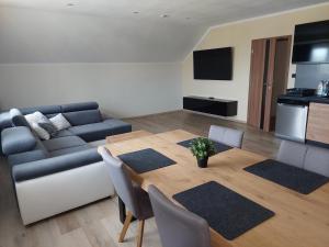 Kuchyň nebo kuchyňský kout v ubytování Apartmán 2023