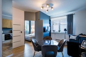 Η κουζίνα ή μικρή κουζίνα στο Blue Harmony Apartment