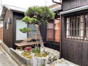 un pino frente a una casa en Asuka no yado - Vacation STAY 14132, en Asuka