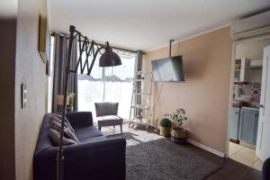 TV a/nebo společenská místnost v ubytování Cómodo departamento en Curicó