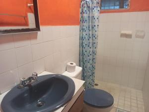 Een badkamer bij Hostal Familiar Argeñal