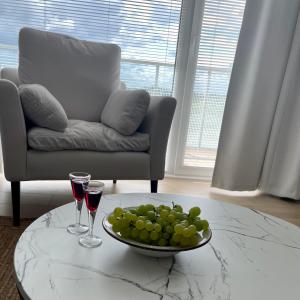 Χώρος καθιστικού στο Golden Dunes Apartament Polanki Aqua