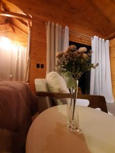 Χώρος καθιστικού στο Pousada Recanto da Cascata - Cabana Liquidambar +36 φωτογραφίες