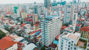 Nespecifikovaný výhled na destinaci Phnompenh nebo výhled na město při pohledu z hotelu