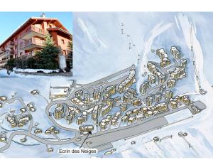 eine Skizeichnung eines Skiresorts im Schnee in der Unterkunft Appartement Tignes, 5 pièces, 8 personnes - FR-1-502-531 in Tignes