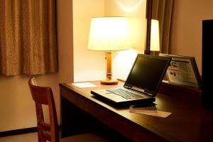 TV a/nebo společenská místnost v ubytování Hotel Marroad Tsukuba