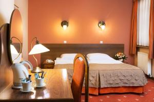 Postel nebo postele na pokoji v ubytování Hotel Regent