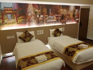 Whole Sunshine International Guest House 객실 침대