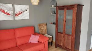 Posezení v ubytování Apartamento en Villanua La Espata