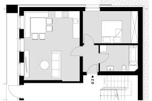 Plán poschodí v ubytovaní Wohnung Gruenberg 144 - Naviser Huette