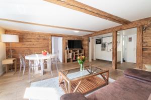 Posezení v ubytování Haus Kirchplatz 4 by Zermatt Premium Apartments
