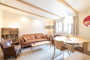 Posezení v ubytování Haus Kirchplatz 4 by Zermatt Premium Apartments