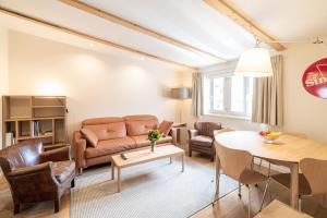 Posezení v ubytování Haus Kirchplatz 4 by Zermatt Premium Apartments