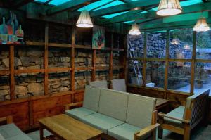Χώρος καθιστικού στο Hotel Amodhara