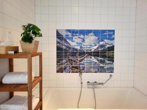 Koupelna v ubytování Hotel de Wereld