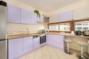 Η κουζίνα ή μικρή κουζίνα στο Comfortable Wojskowa Apartment by Noclegi Renters