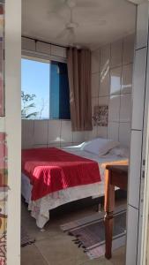 Postel nebo postele na pokoji v ubytování Chale Tupi