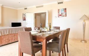 A television and/or entertainment centre at Gorgeous Home In Benahavís With Wifi