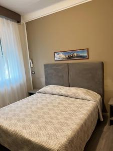 una camera con un letto di Hotel Helvetia a Genova