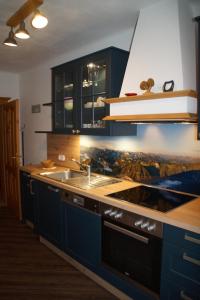 Kuchyň nebo kuchyňský kout v ubytování Ferienhaus Zwickelreith