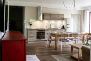Kuchyňa alebo kuchynka v ubytovaní Apartamenty Tatrzańskie Turnie Krupówki