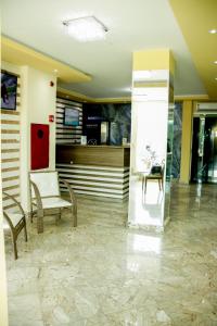 Ο χώρος του λόμπι ή της ρεσεψιόν στο Domus Hotel Palmeiras - Canaã dos Carajás