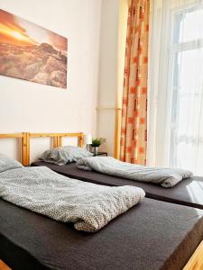 Posteľ alebo postele v izbe v ubytovaní Room in Old Town Krakow