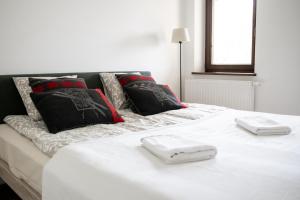 Posteľ alebo postele v izbe v ubytovaní Apartamenty Tatrzańskie Turnie Krupówki