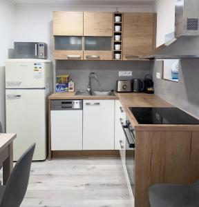 Kuchyň nebo kuchyňský kout v ubytování Apartmán pod vlekem