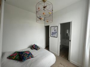 Postel nebo postele na pokoji v ubytování Studio Duplex Bénodet