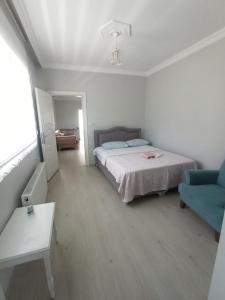 Postel nebo postele na pokoji v ubytování Grandvadi Villa kapalı ısıtmalı havuz + 24 fotografií