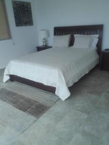 Tempat tidur dalam kamar di Beautiful oceanfront townhouse LA Barqueta Nice Las Olas resort