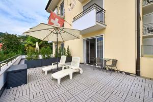 Balkon oz. terasa v nastanitvi Hotel Luna Garni