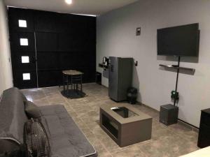 TV a/nebo společenská místnost v ubytování Loft en tequila Jalisco