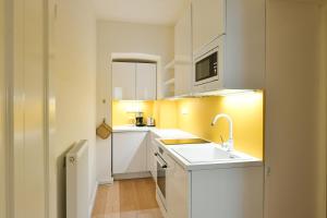 Kuchyň nebo kuchyňský kout v ubytování Kubelíkova 32 Residence