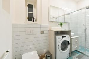 Koupelna v ubytování Kubelíkova 32 Residence