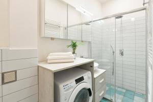 Koupelna v ubytování Kubelíkova 32 Residence