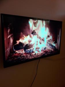 Televiisor ja/või meelelahutuskeskus majutusasutuses VILANATALIJA PANSION, APATIN
