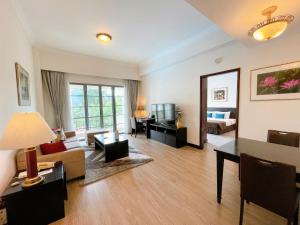 Posezení v ubytování Diamond Westlake Suites