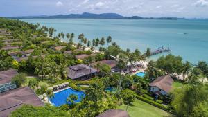 an aerial view of the resort and the water at Barcelo Coconut Island, Phuket in Phuket Town