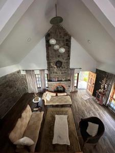Χώρος καθιστικού στο Captain's Cabin