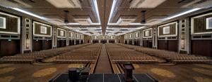 an empty room with rows of seats in a building at Hilton Istanbul Bomonti in Istanbul +184 photos