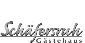 a handwritten inscription serif font in a cursive script font at Gaestehaus Schaefersruh in Haffkrug