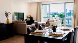Posezení v ubytování Diamond Westlake Suites