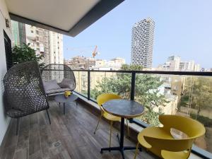 Balkón nebo terasa v ubytování Jerusalem 9 - By Beach Apartments TLV