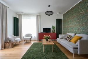 Posezení v ubytování Bükfalva NP2 Apartman