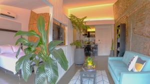 Χώρος καθιστικού στο Hotel El Peñon by Bithotels