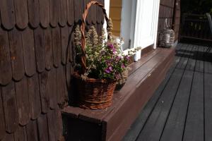Willa JODŁA Wisła tesisinde bir balkon veya teras